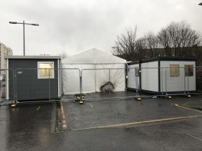Covid test centre ‘deliberately’ set on fire on New Year’s Day