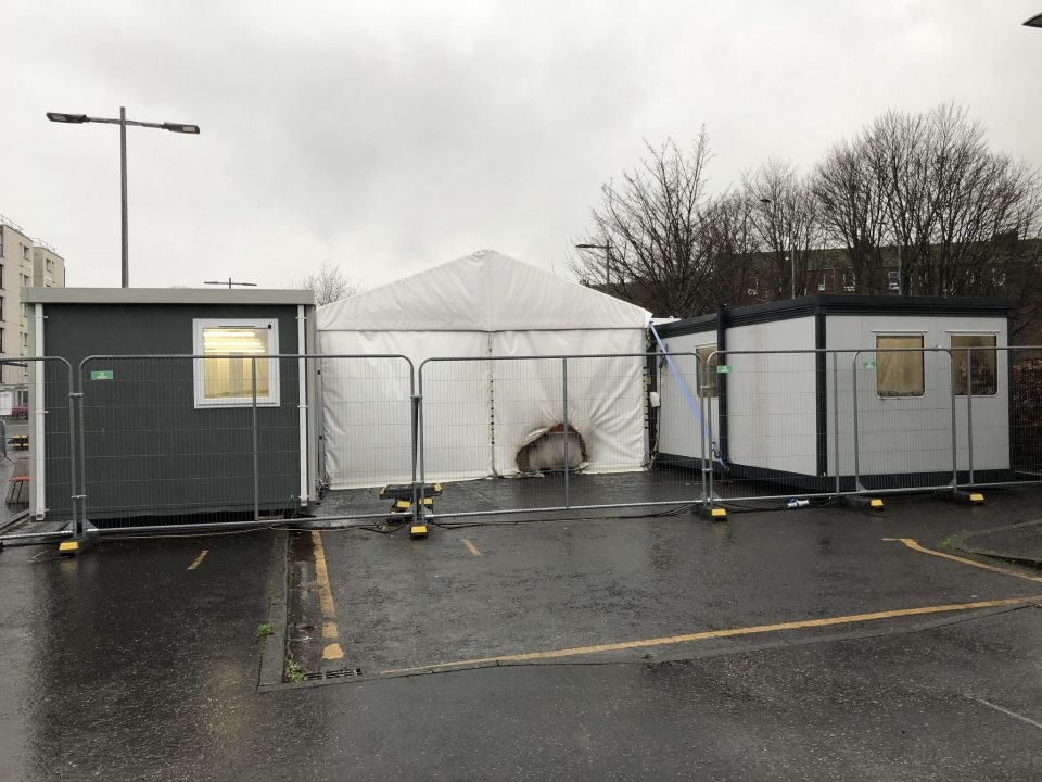 Covid test centre ‘deliberately’ set on fire on New Year’s Day