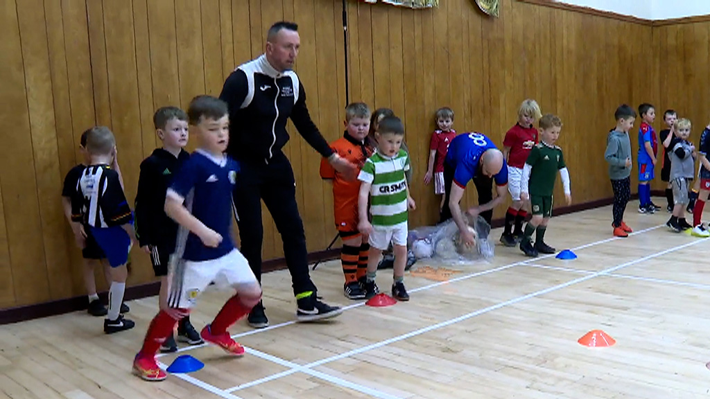 Mark Holmes coaches 1000 children at his academy in Inverness.