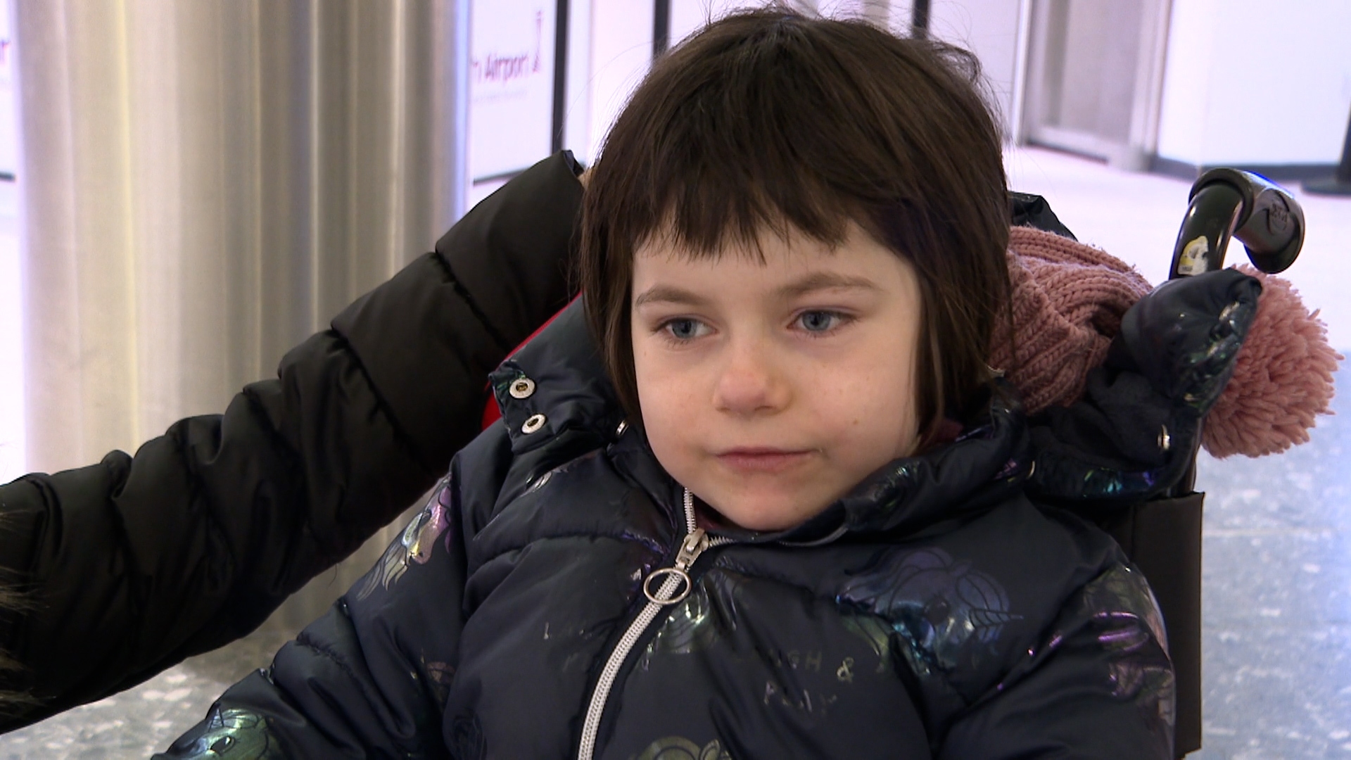 Arabella is back home after undergoing pioneering surgery in Poland.