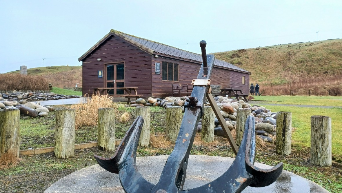 Orkney Islands: The current shed at Scapa Flow.