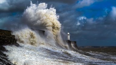 Stock image of windy weather.