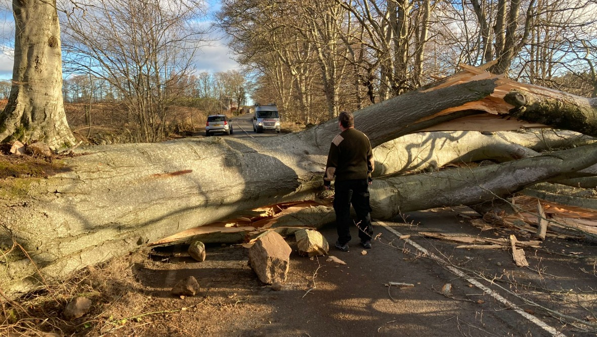 More than 98,000 households lost power as a result of Storm Malik.