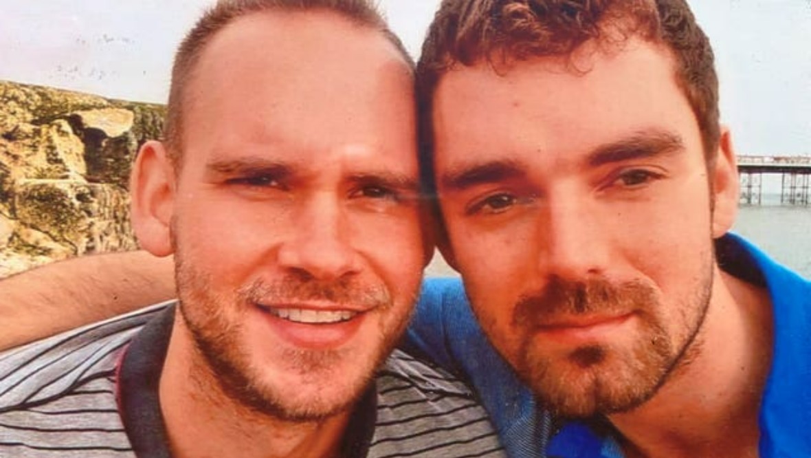 Simon Midgley, right, and his partner Richard Dyson died in the Cameron House hotel fire.