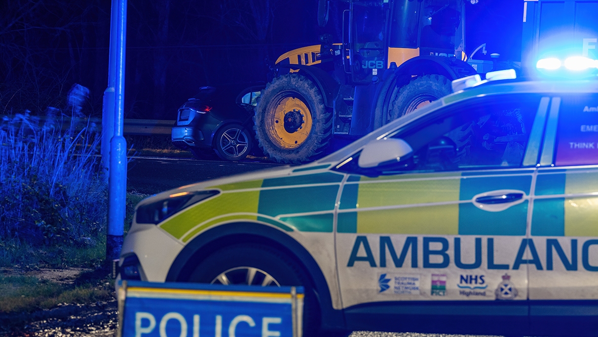 Pensioner dies in crash between Mercedes and tractor