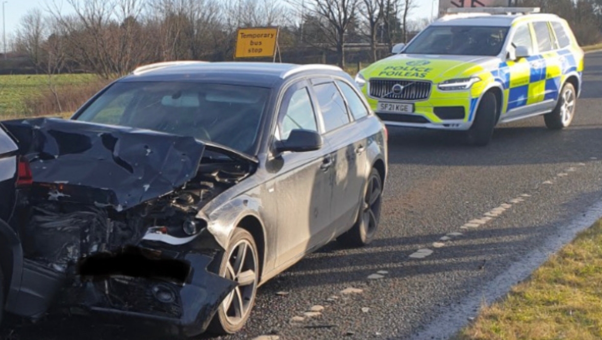 Motorist arrested for ‘drug-driving’ after crashing at roadworks