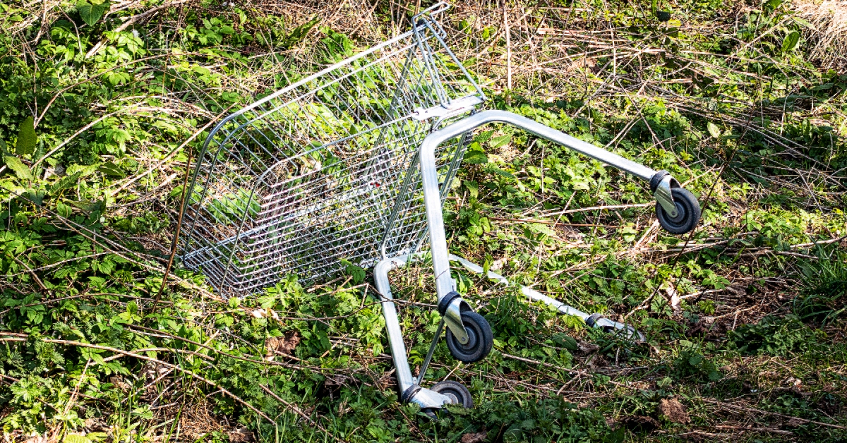 Car and van crash after ‘shopping trolley dropped onto carriageway’