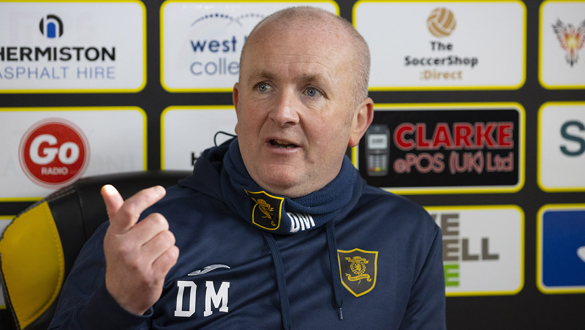 Livingston manager David Martindale.