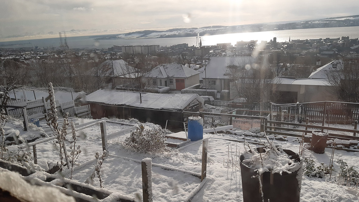 View overlooking the River Tay in Dundee.