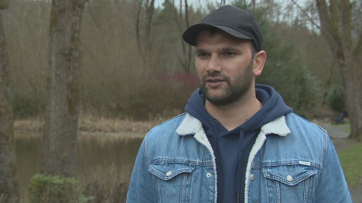 Glasgow resident Zabidullah is concerned about his family living miles away in a hotel. 