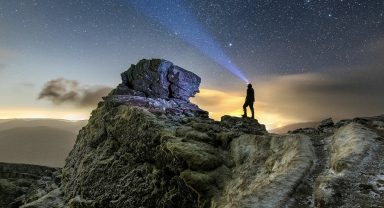 Snapper captures clear night sky above mountain after storm
