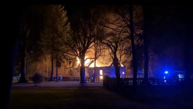 Firefighters battle flames as blaze rips through disused mill