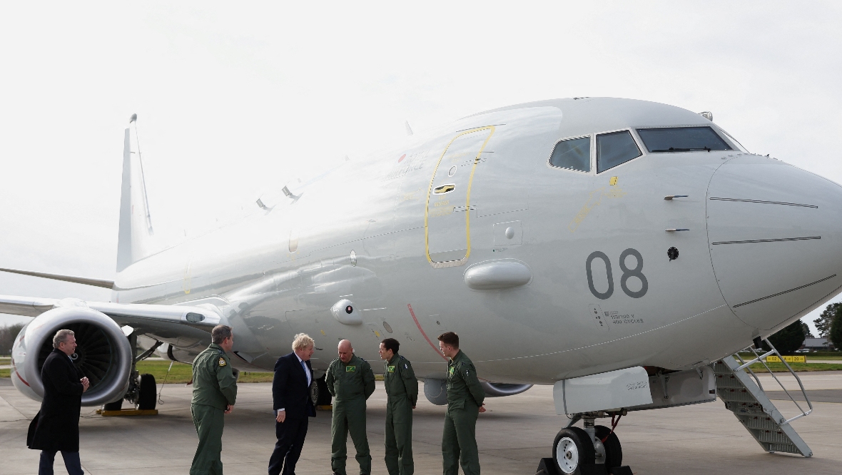 The plane was flown a distance of more than 330 miles from its base in Lossiemouth, Moray.