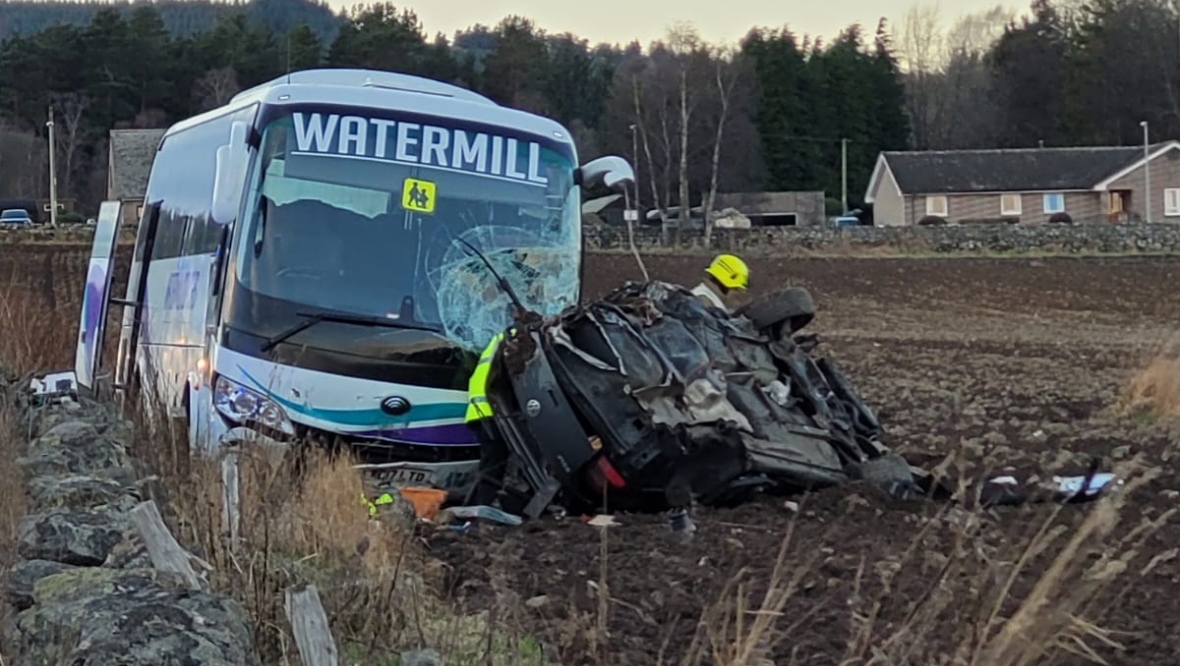 Police appeal after school bus crash leaves one in hospital