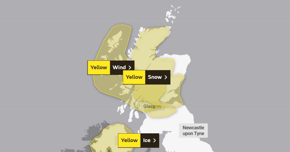 Alert: Met Office warning for snow.