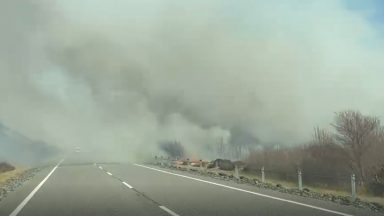 Driver stopped to help another motorist on A830 as firefighters tackled wildfire south of Mallaig