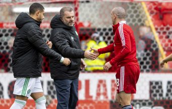 Ange Postecoglou says ‘Celtic door always open’ for Scott Brown after Aberdeen exit