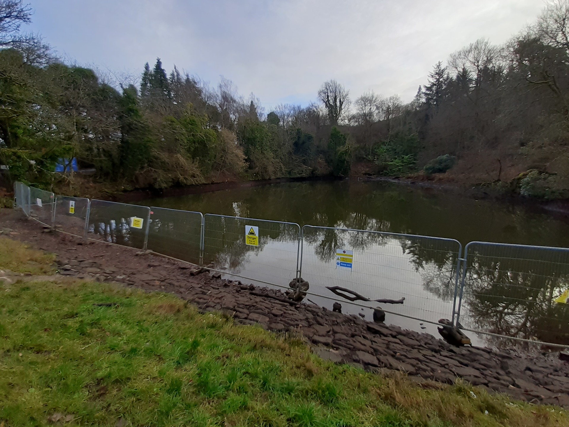 Lower Glen Dam in Gleniffer Braes Country Park.