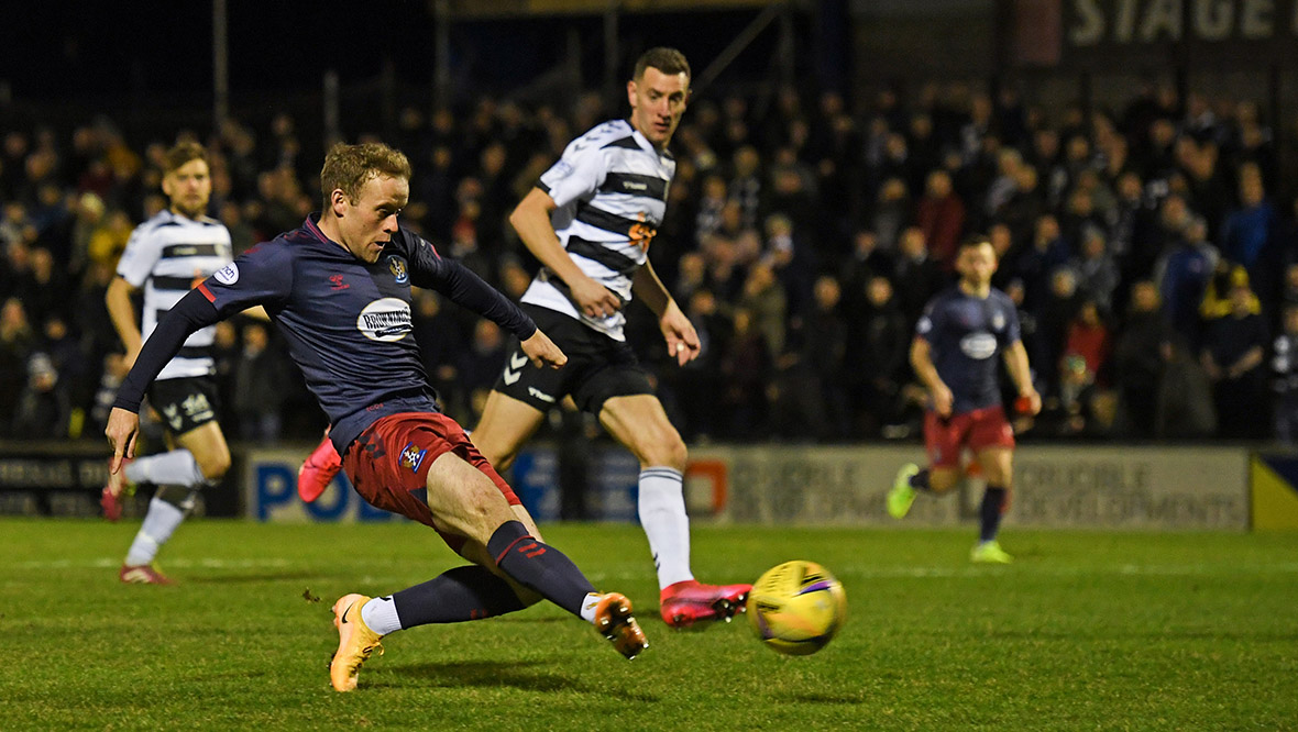 Kilmarnock move top of Championship after easing to victory at 10-man Ayr