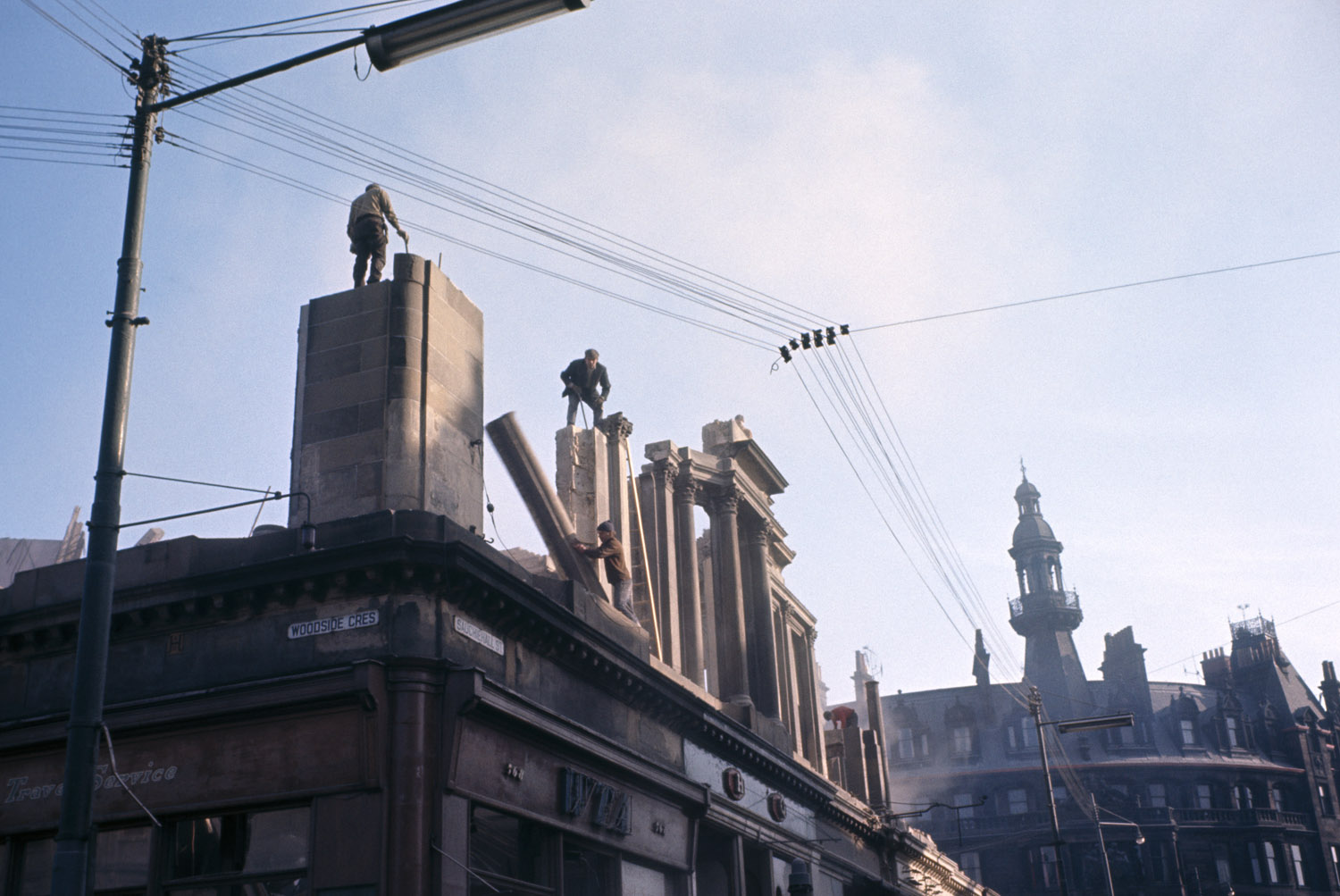 Demolition of Grand Hotel at Charing Cross.