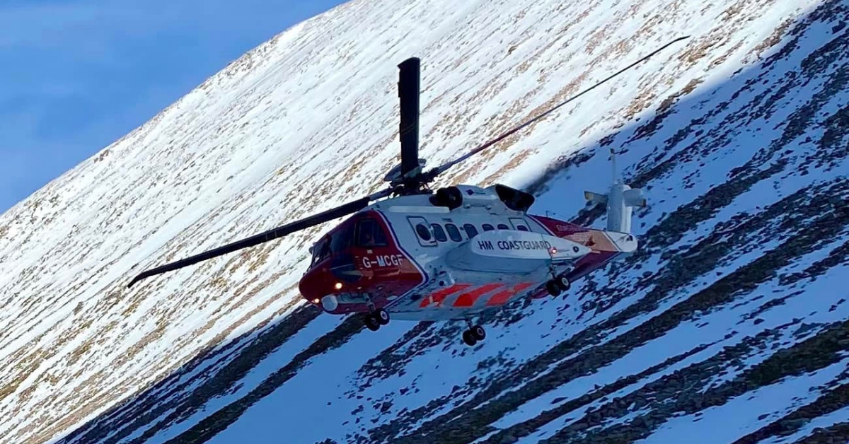 S92 Coastguard helicopter