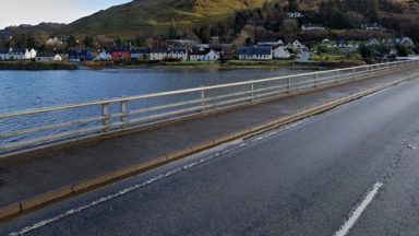 Two women taken to hospital after crash between car and campervan on Dornie Village Road