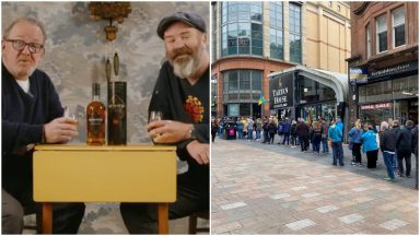 Hundreds of Scots line up on Buchanan Street in Glasgow to meet Still Game stars