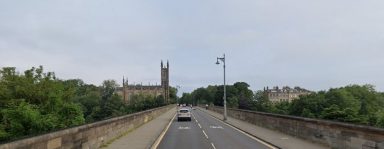 Body of man discovered near Edinburgh bridge as police close off road