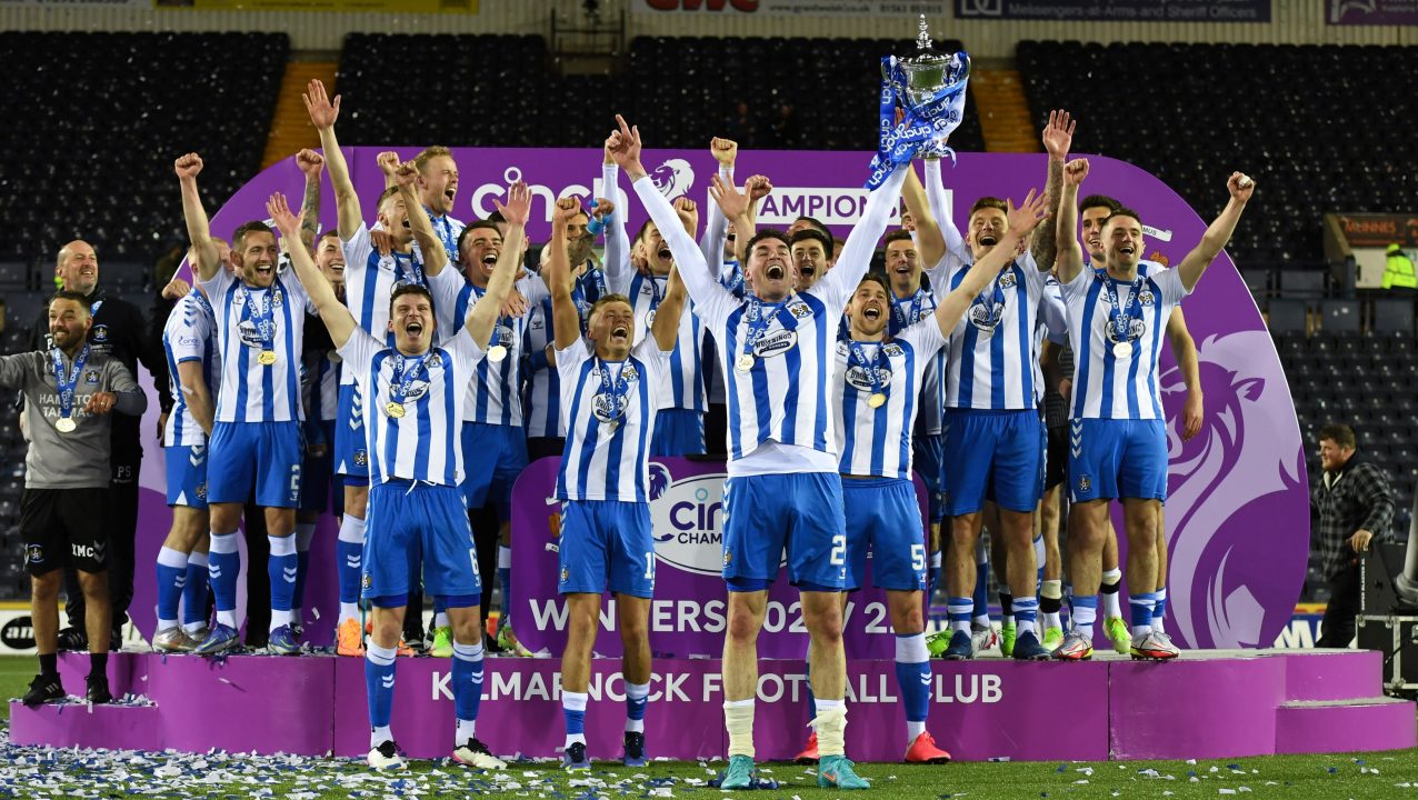 Blair Alston nets last-gasp effort as Kilmarnock crowned Championship winners