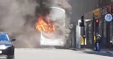 Renfield Street and West Regent Street in Glasgow closed off after double decker bus engulfed in fire
