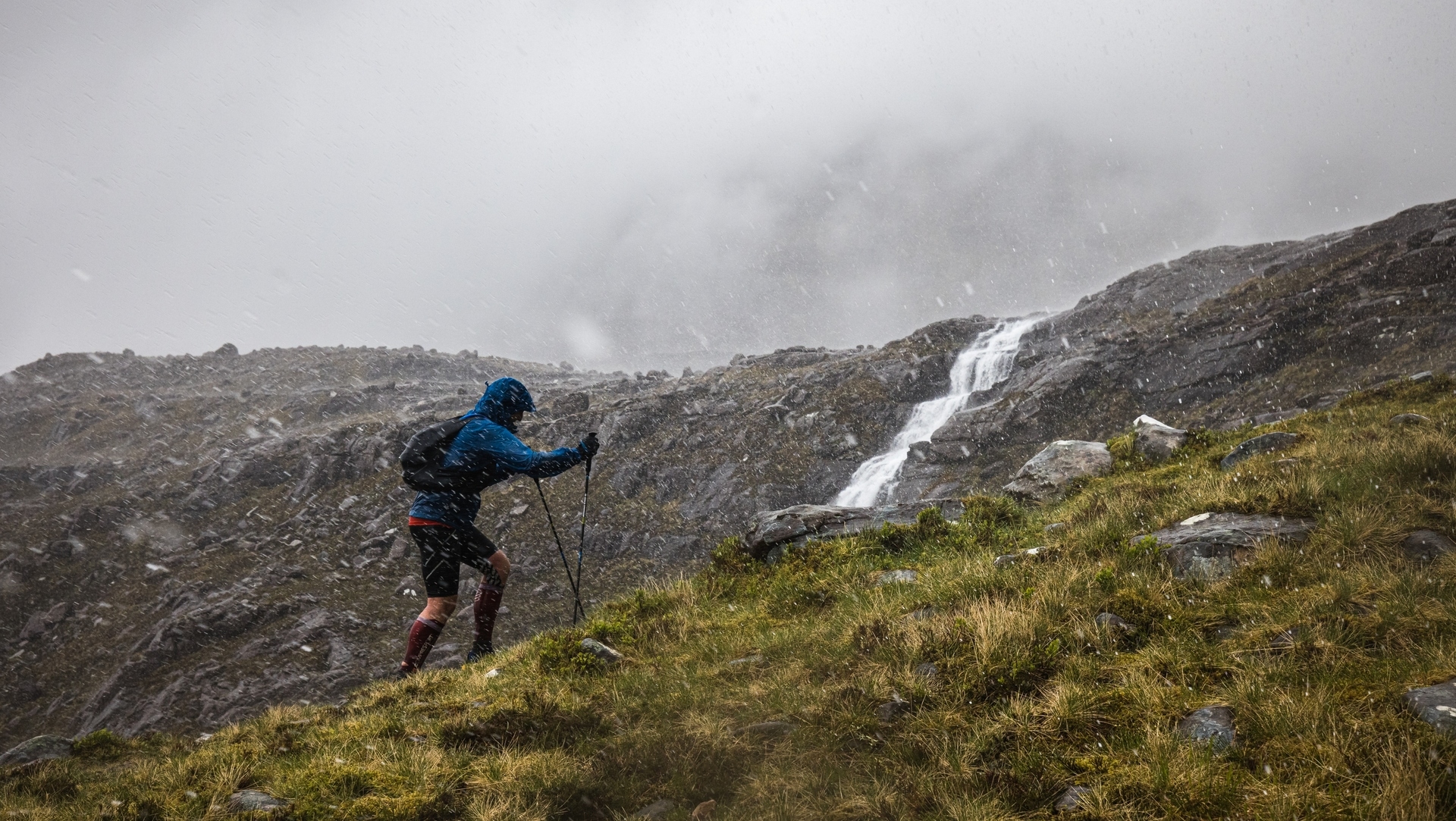 Relentless rain on day four.