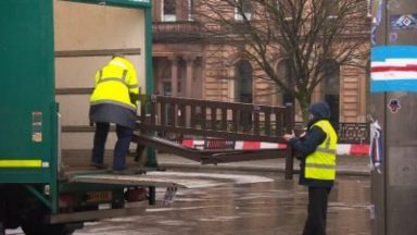 Removal of Glasgow’s George Square memorial benches possible ahead of Europa League and Scottish Cup finals