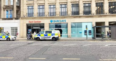 Woman charged over ‘vandalism of Barclays banks’ in Aberdeen, Edinburgh and Glasgow