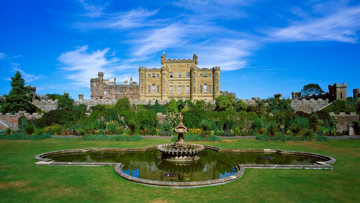 Culzean Castle from the Fountain Court.