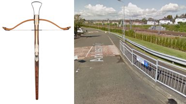 Crossbow fired at a flat in Gallowhill, Paisley left ‘spiked object’ lodged in window
