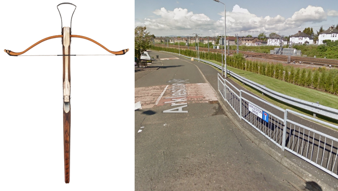 Crossbow fired at a flat in Gallowhill, Paisley left ‘spiked object’ lodged in window