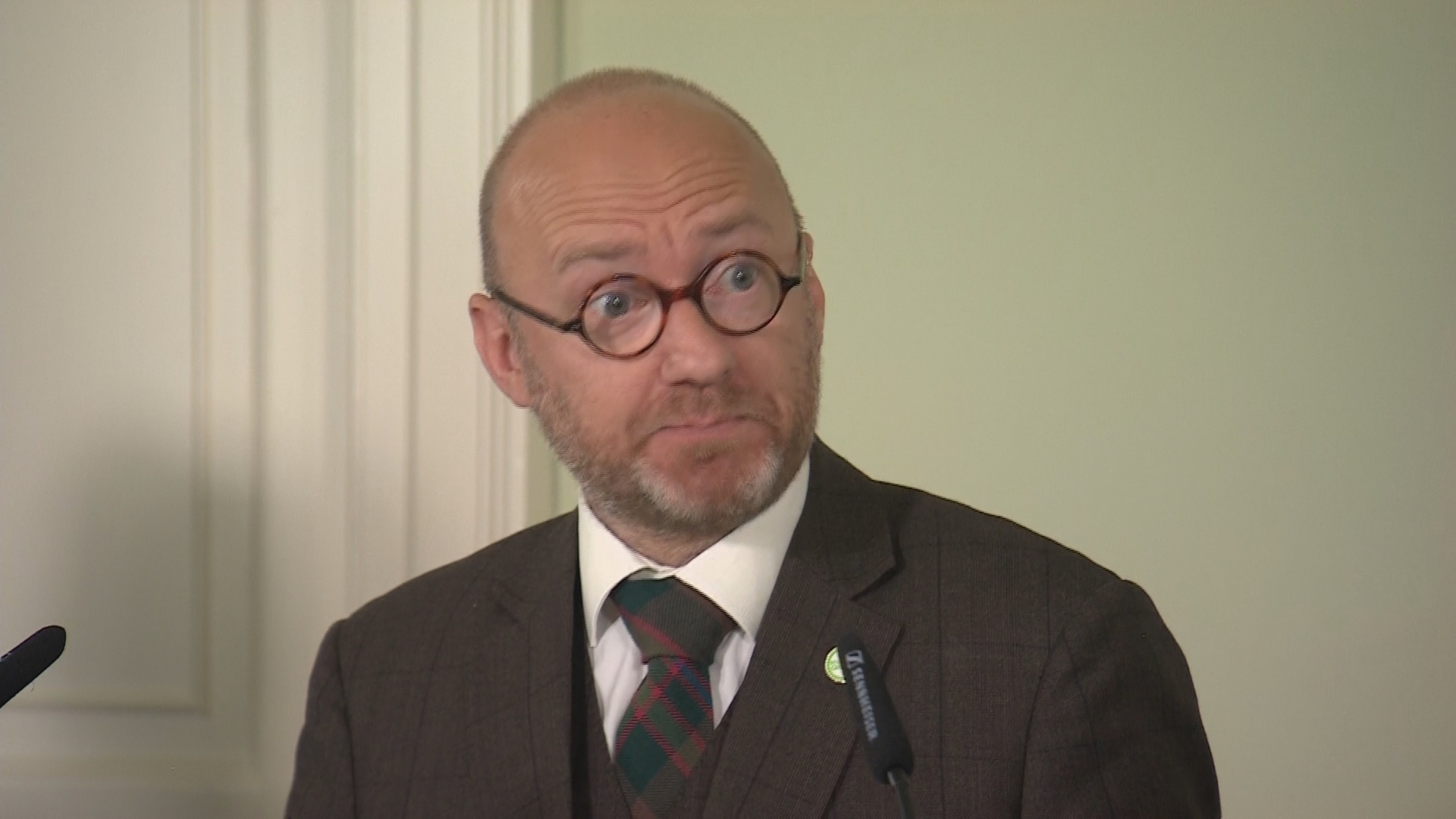 Scottish Greens co-leader Patrick Harvie joined the First Minister at Bute House. 