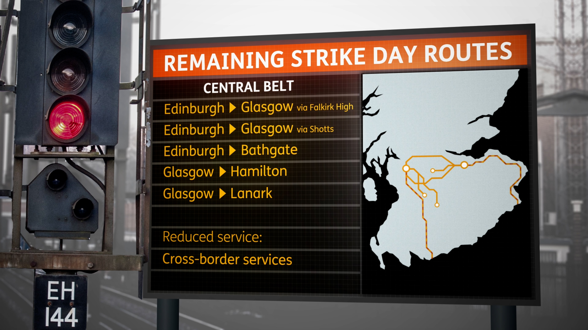 Strikes: A handful of services will run due to the industrial action 
