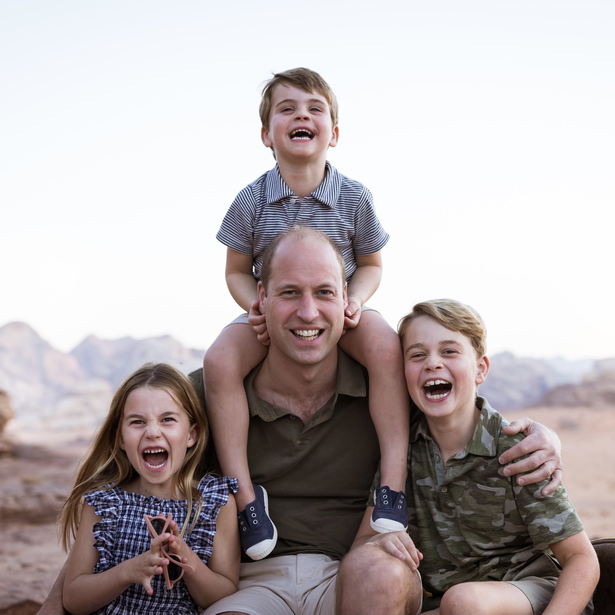 The Duke, Prince George, Princess Charlotte and Prince Louis