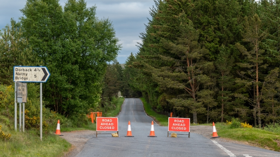 Man fighting for life and three airlifted to hospital after motorbike crash on A939 near Bridge of Brown