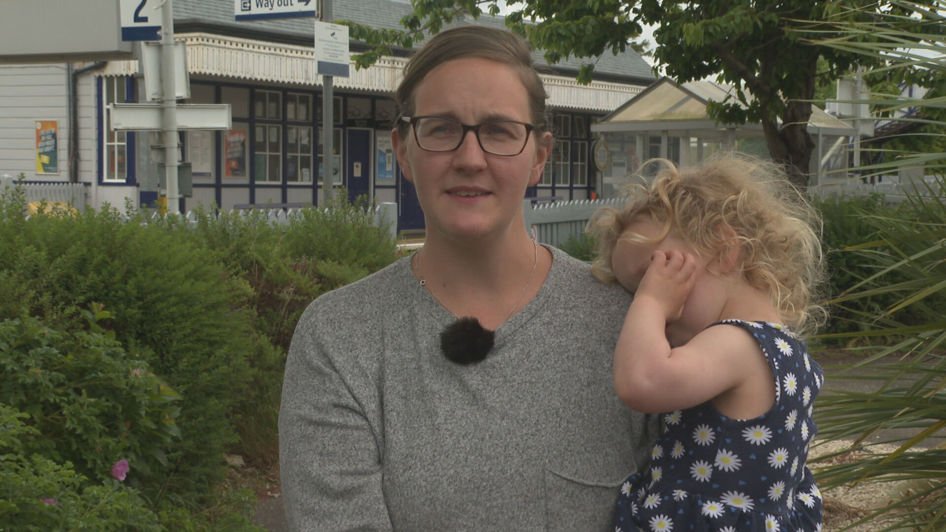 Isla Wallace said the train was important for her and her young family, but added she sympathised with striking workers.