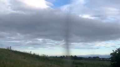 Towering swarm of midges caught circling over Loch Leven in ‘tornado’ mating ritual