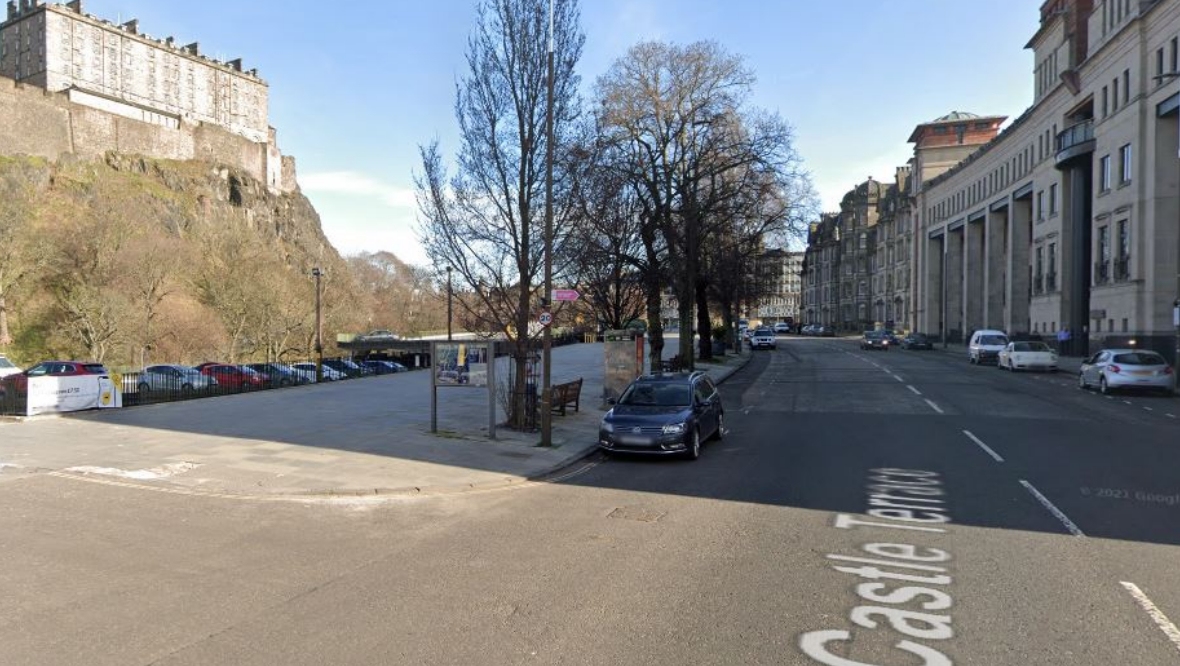 Two women taken to hospital after being struck by car on Castle Terrace near Edinburgh Castle