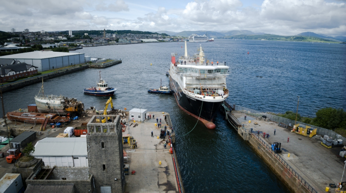 The MV Glen Sannox is one of two ferries due to enter service next year.