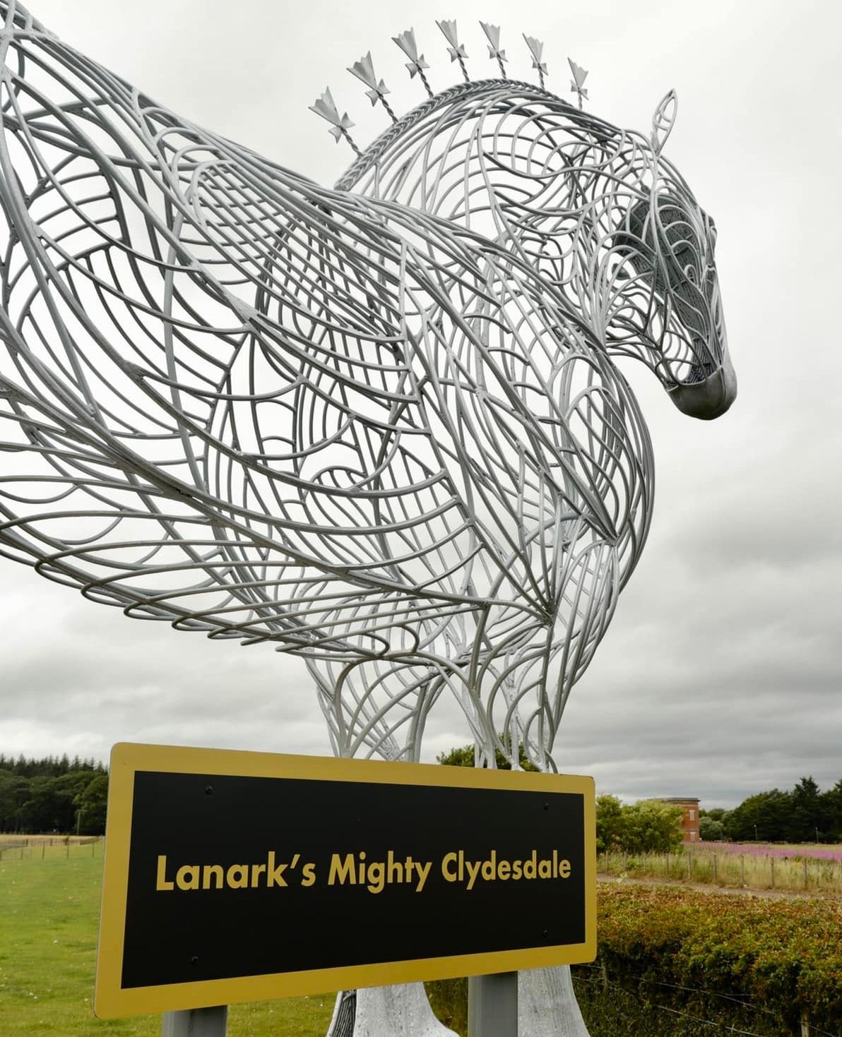The sculpture cost £55,000 to erect.