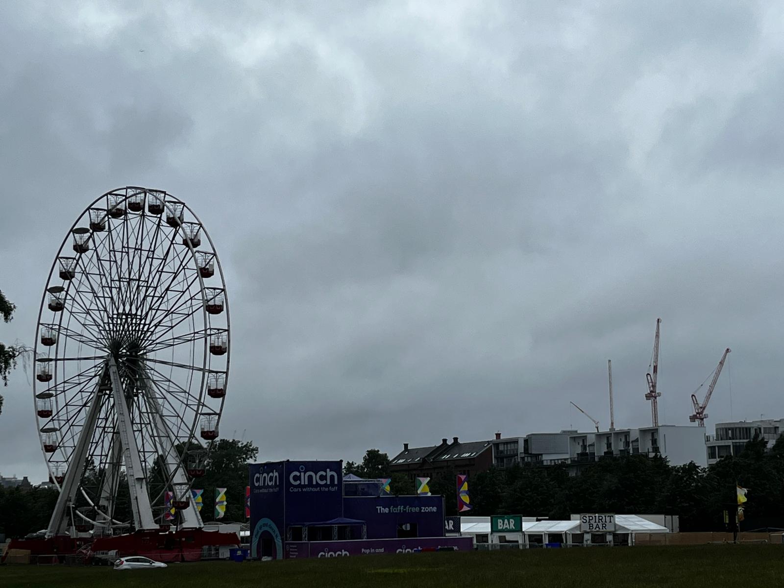 Revellers will get a pretty good view from the top of this Ferris wheel.