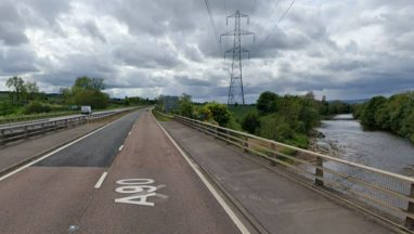 Two car crash on A90 neat Stracathro on North Water Bridge closes road northbound at Forfar