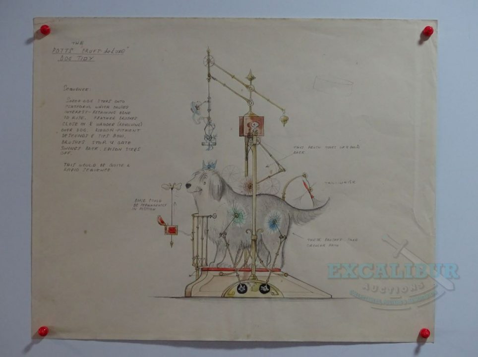 Artwork of Chitty Chitty Bang Bang invention has sold for £3,500