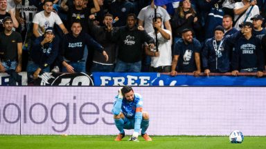 Hearts keeper Craig Gordon unhappy after being struck by missile from Zurich fans