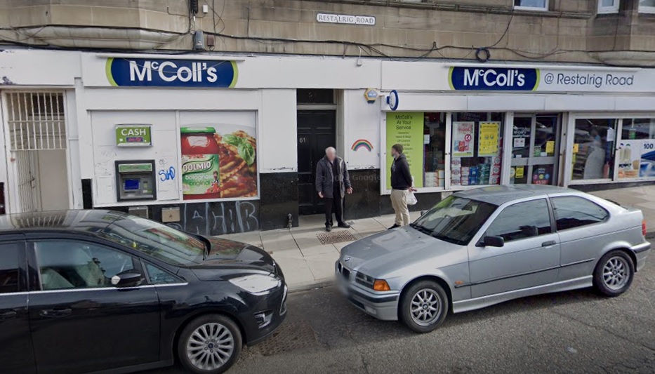 RS McColl shop in Restalrig